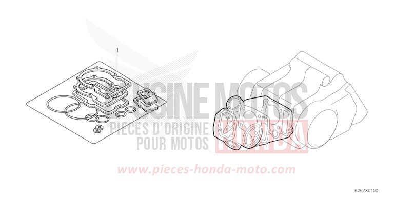 GASKET KIT A for MSX GROM A GAYETY RED (R310) from 2021
